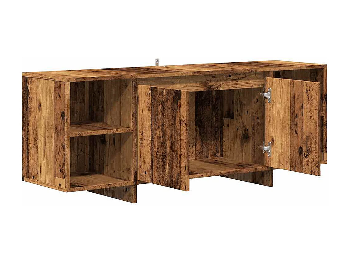 Meuble TV | Banc TV | Armoire TV vieux bois 130x35x50 cm bois d'ingénierie