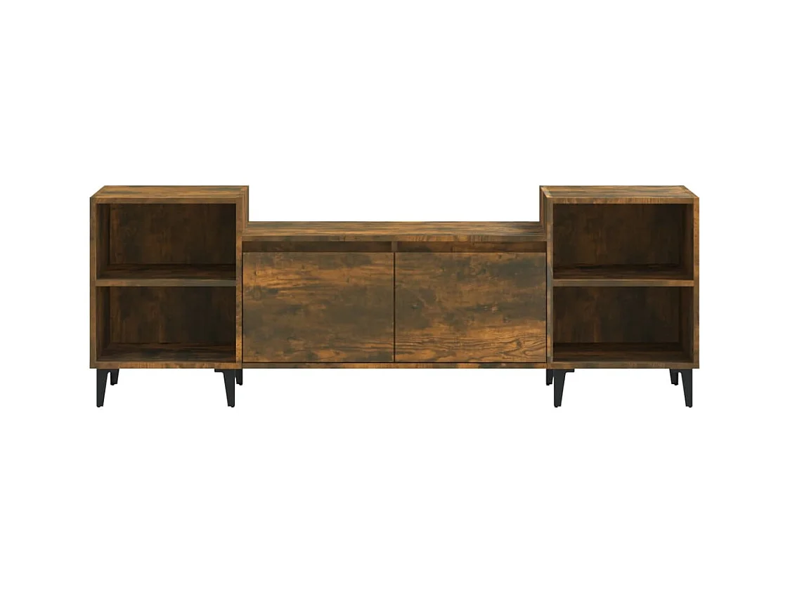 Mueble para TV  | Gabinete de TV |  Mueble de salón madera contrachapada roble ahumado 160x35x55 cm