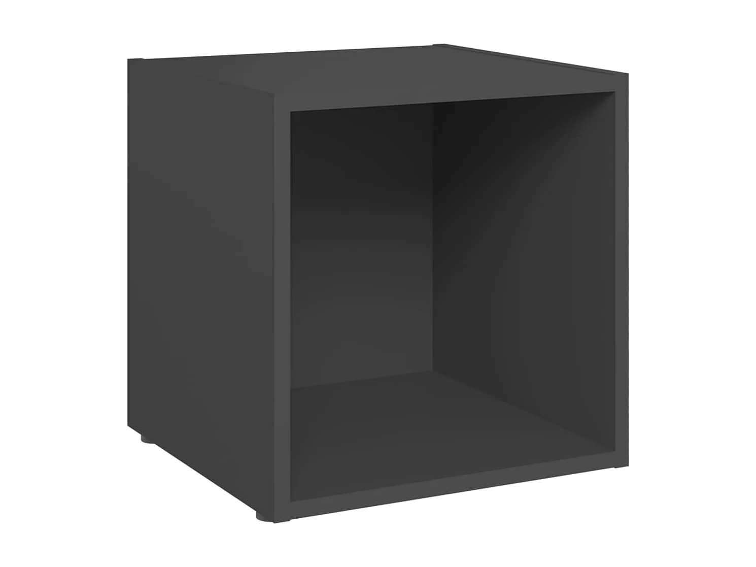 muebles para TV  | Gabinetes de TV |  Muebles de salón 2 uds madera contrachapada gris 37x35x37 cm