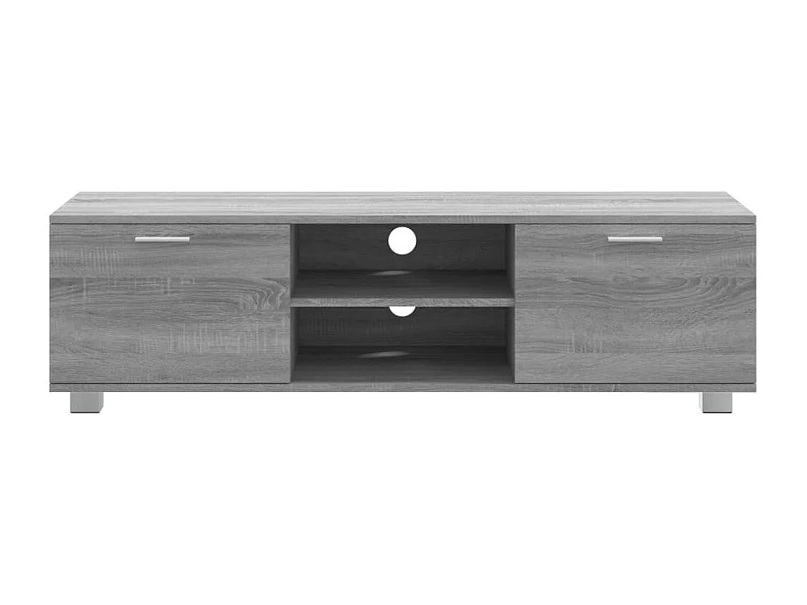 Meuble TV | Banc TV | Armoire TV Sonoma gris 140x40,5x35 cm Bois d'ingénierie