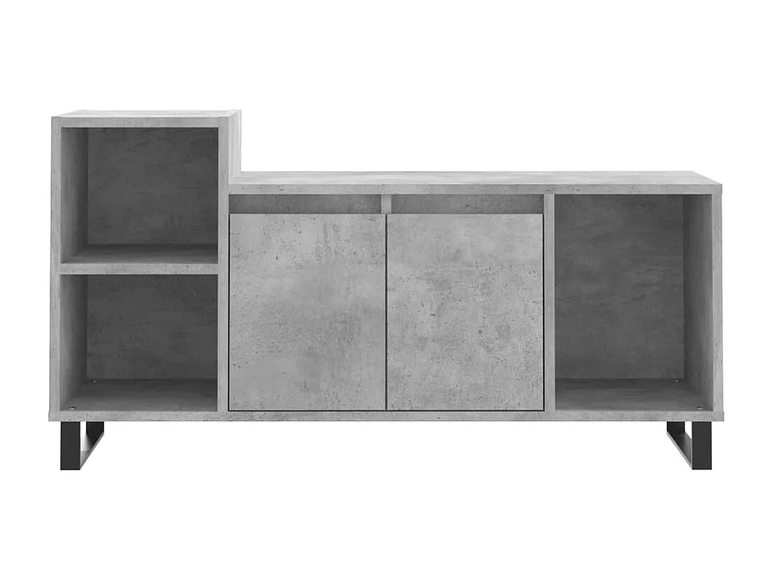 Mueble para TV  | Gabinete de TV |  Mueble de salón madera contrachapada gris hormigón 100x35x55 cm