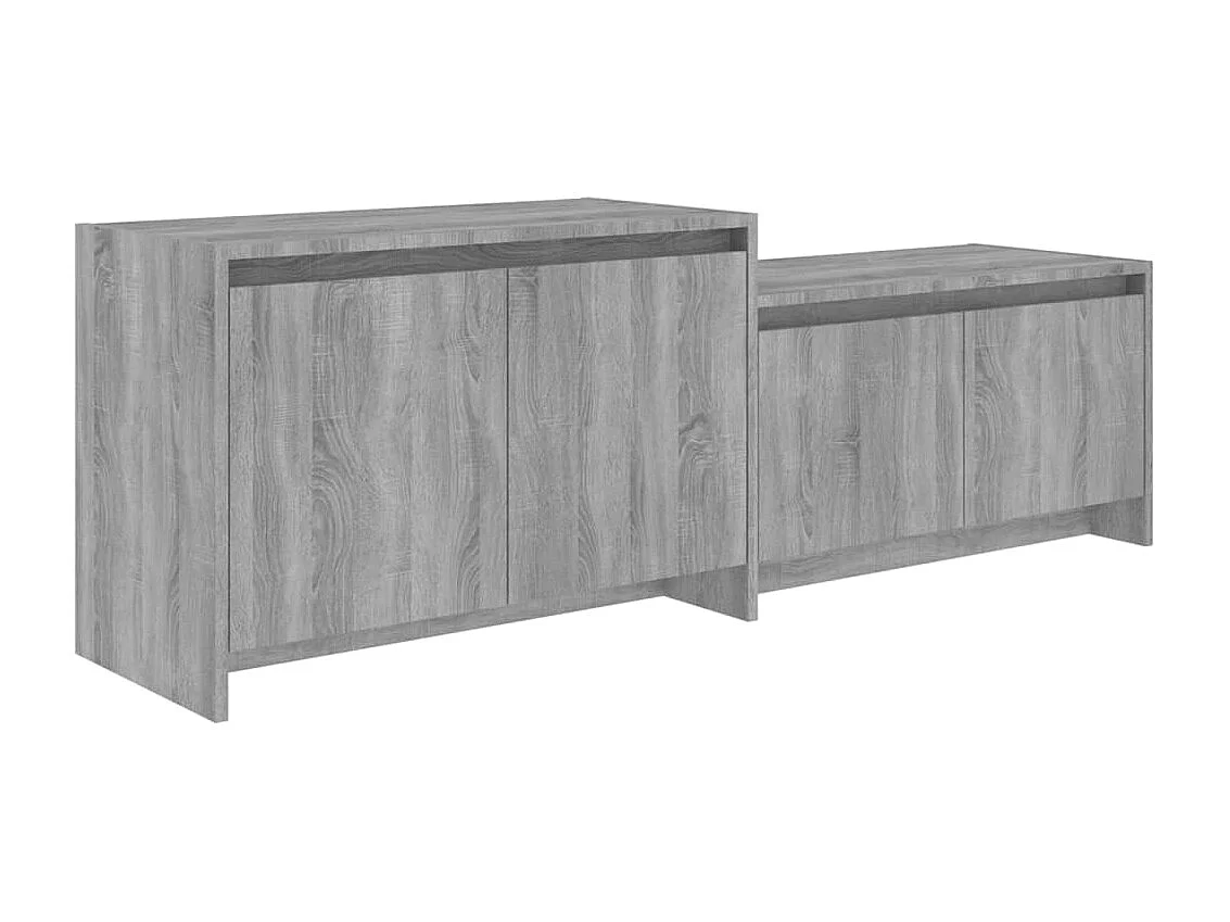 Meuble TV | Banc TV | Armoire TV Sonoma gris 146,5x35x50 cm Bois d'ingénierie