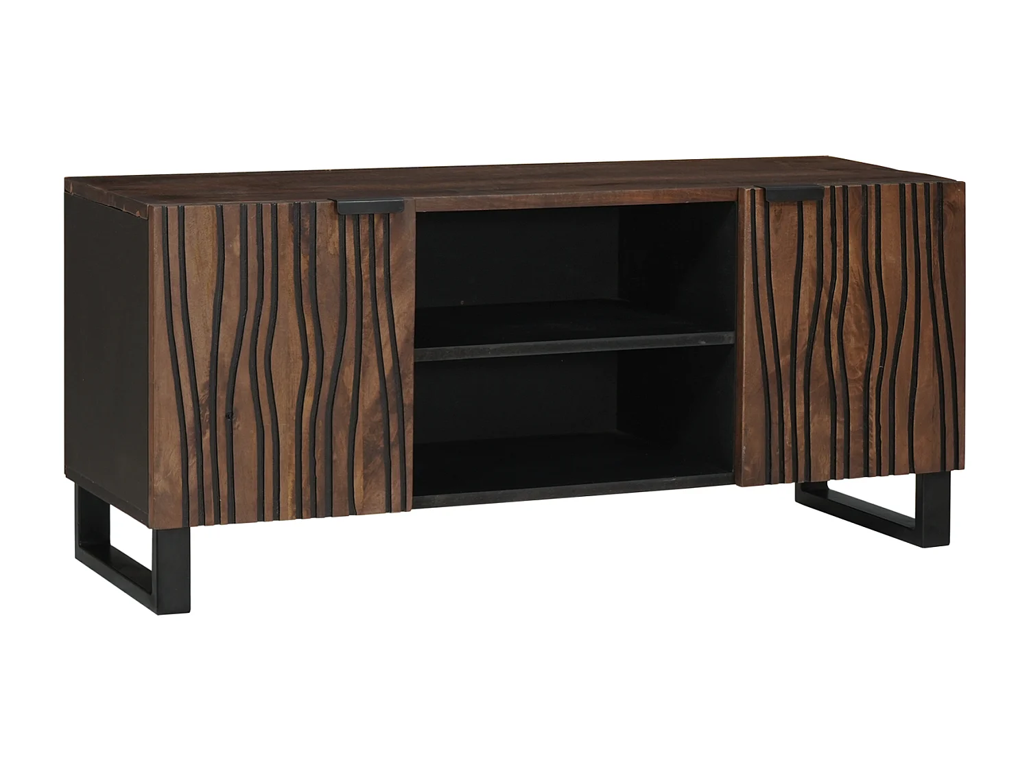 TV-kast | Tv-meubel | Tv-Bank, 105 x 33,5 x 46 cm, gemaakt van massief mango-hout.