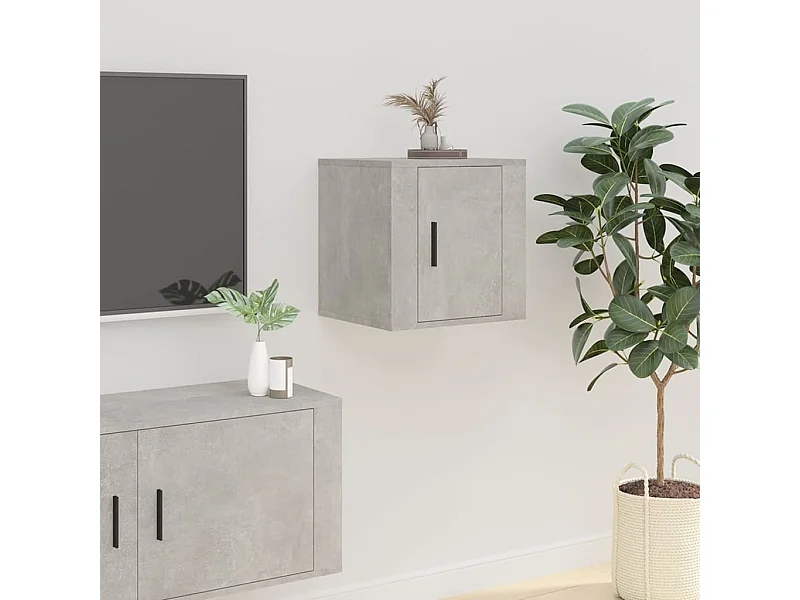 Meuble TV | Banc TV | Armoire TV mural Gris béton 40x34,5x40 cm