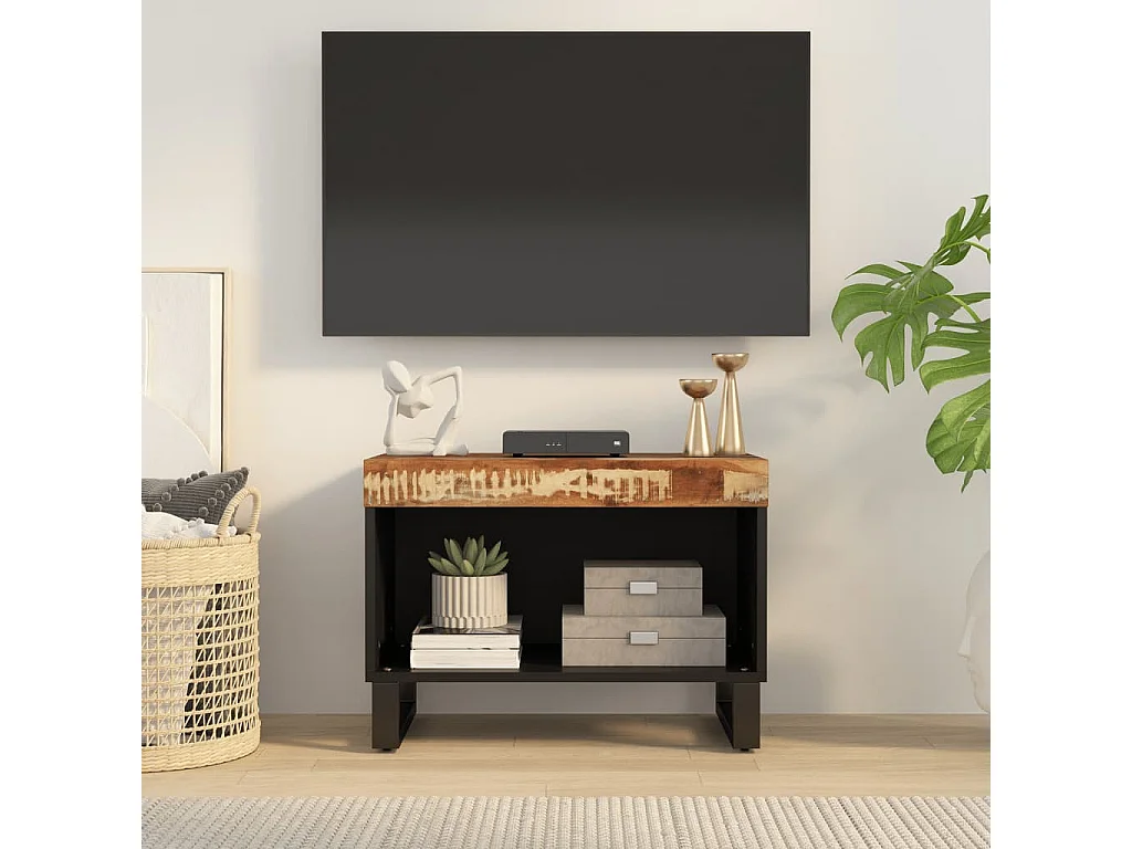 Meuble TV | Banc TV | Armoire TV 60x33x43,5 cm bois massif de récupération