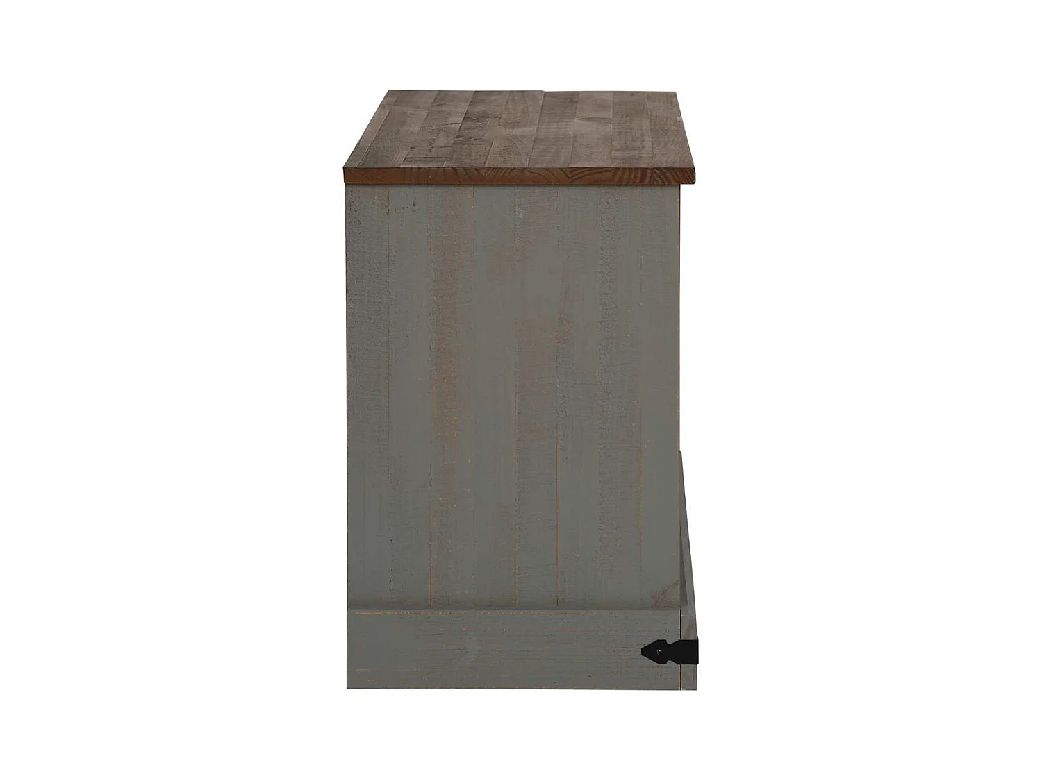 Mueble de TV | Mueble de salón HALDEN con puerta corredera gris 110x40x60 cm