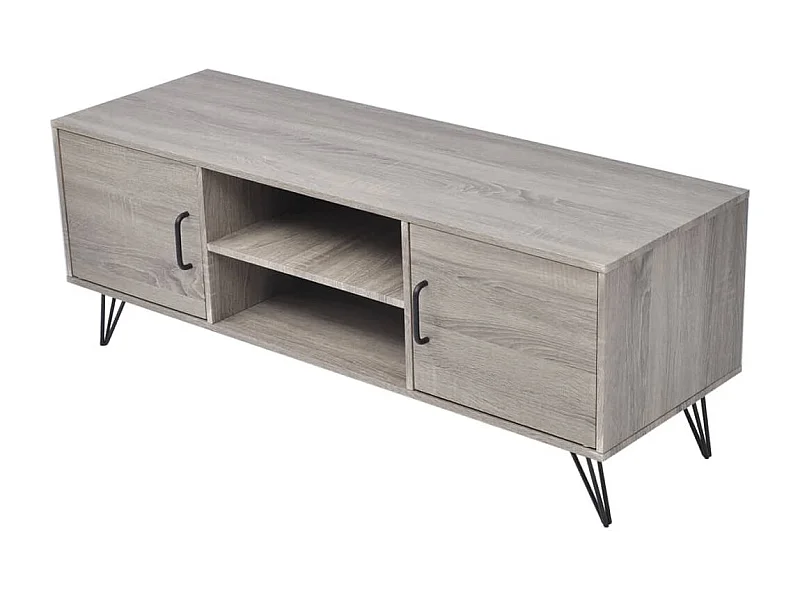 Mueble para TV  | Gabinete de TV |  Mueble de salón gris 120x40x45 cm