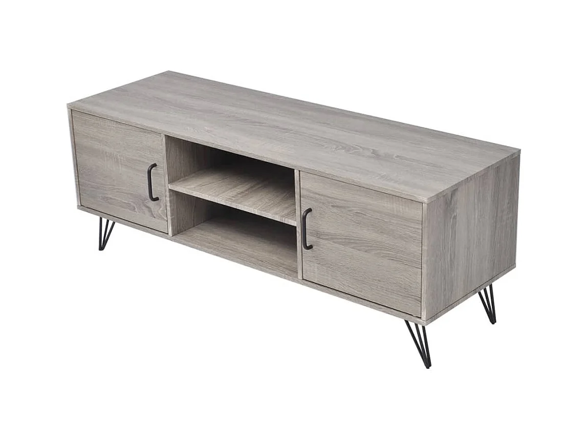 Mueble para TV  | Gabinete de TV |  Mueble de salón gris 120x40x45 cm
