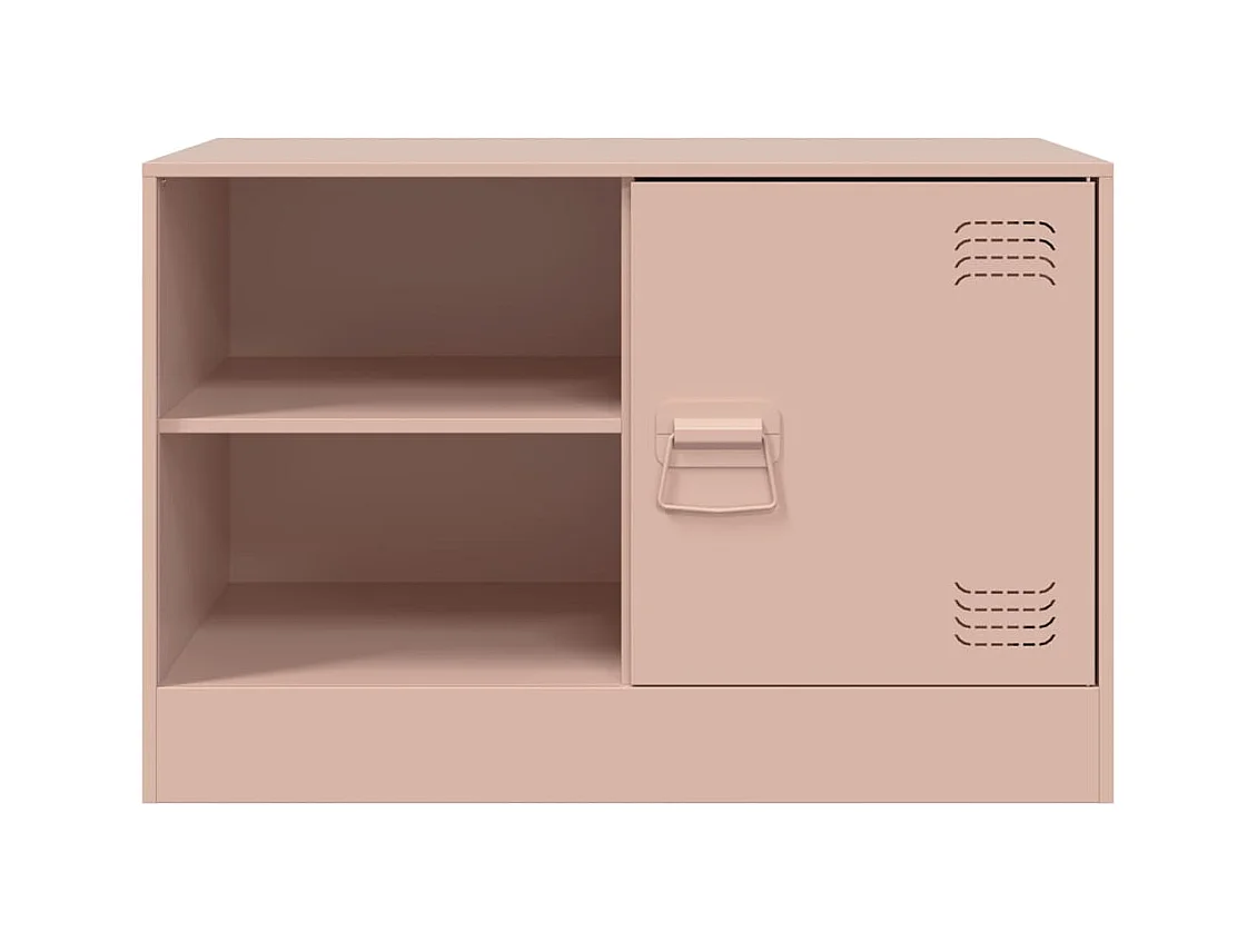 muebles para TV  | Gabinetes de TV |  Muebles de salón 2 unidades acero rosa 67x39x44 cm