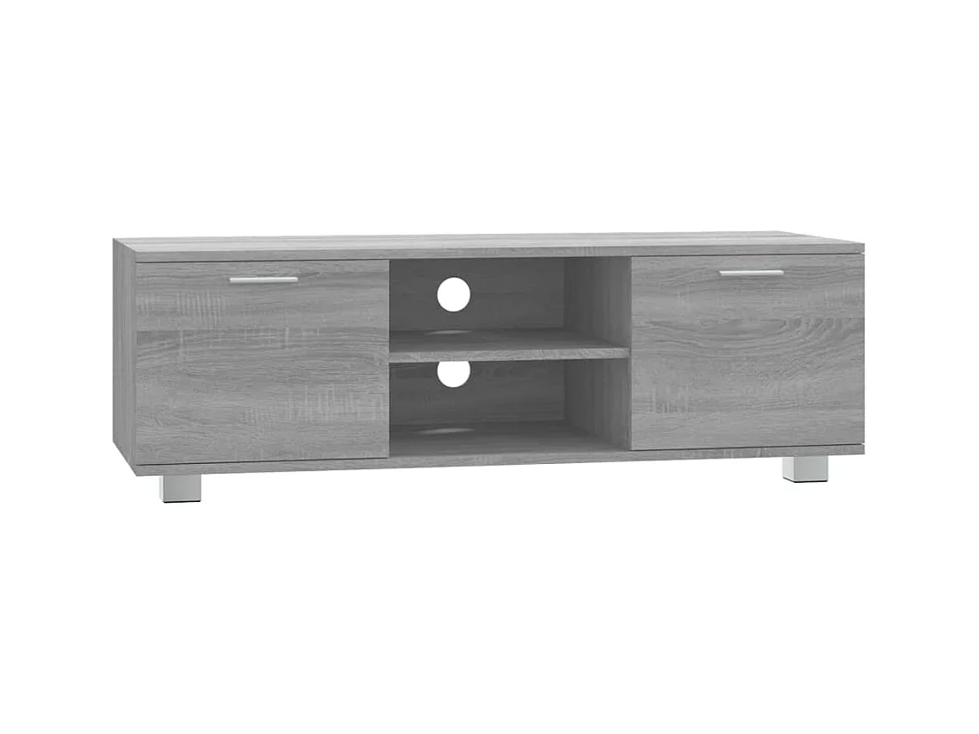 Mueble de TV | Mueble de salón madera contrachapada gris Sonoma 120x40,5x35 cm