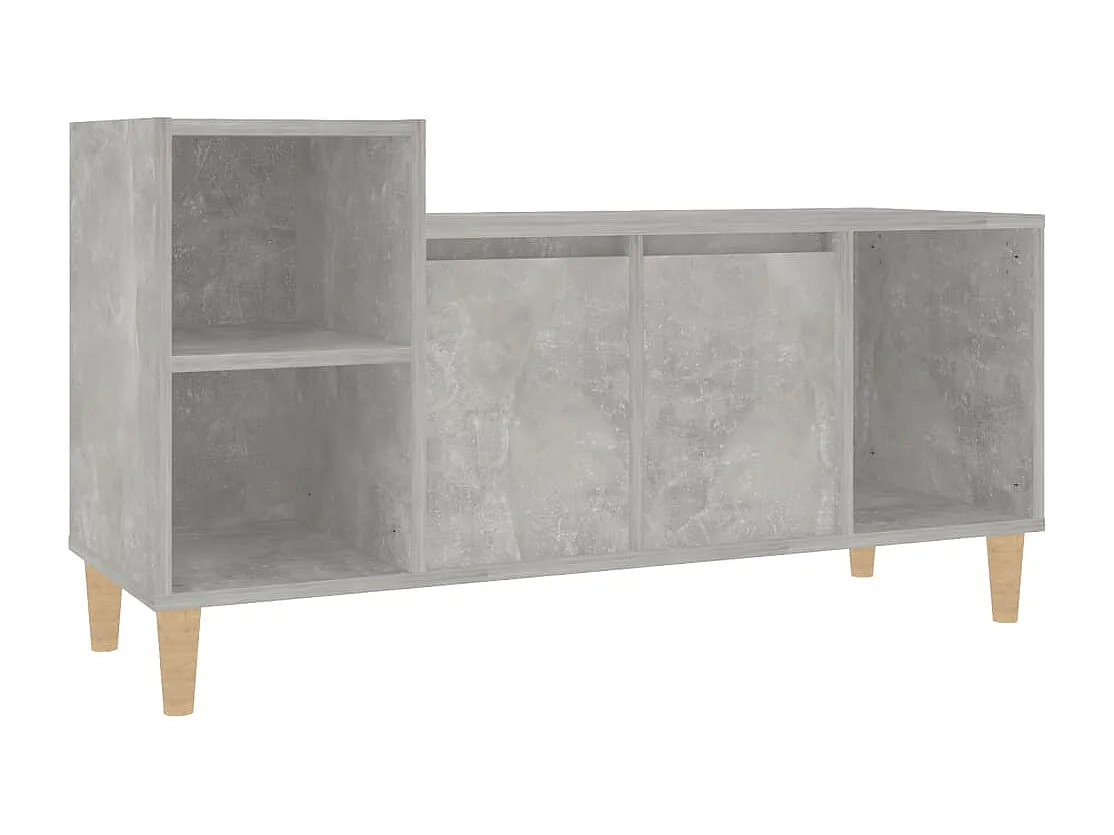 Mueble para TV  | Gabinete de TV |  Mueble de salón madera contrachapada gris hormigón 100x35x55 cm