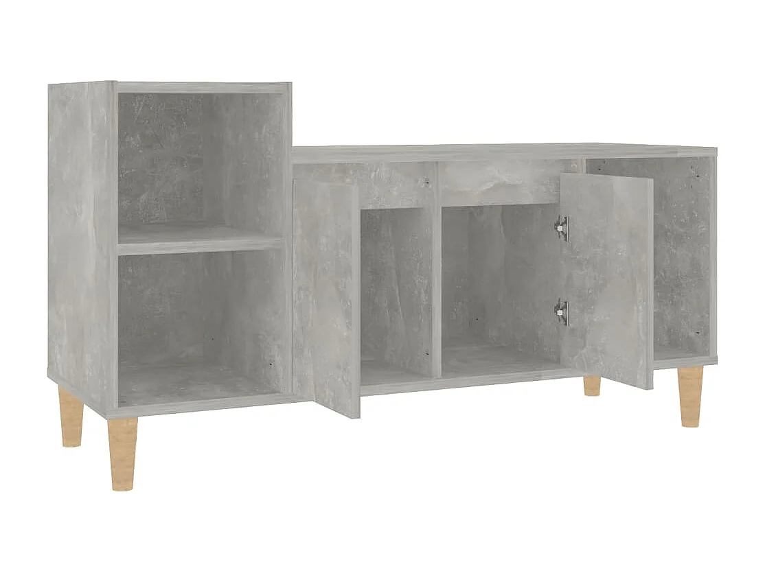 Mueble para TV  | Gabinete de TV |  Mueble de salón madera contrachapada gris hormigón 100x35x55 cm