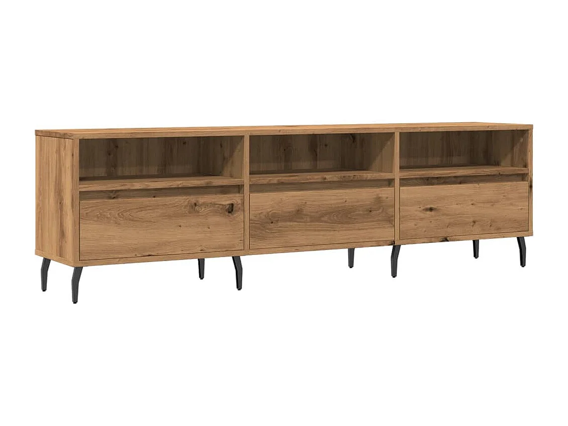 Meuble TV | Banc TV | Armoire TV chêne artisanal 150x30x44,5 cm bois d'ingénierie