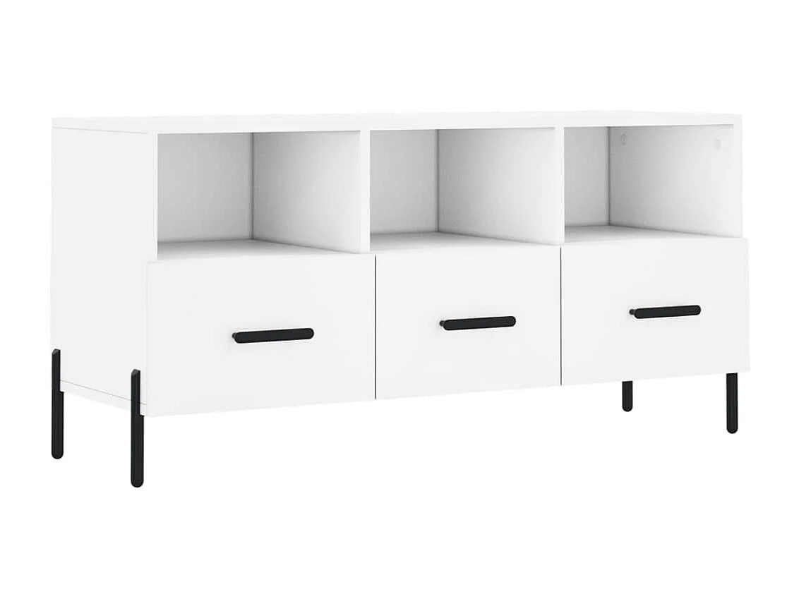 Mueble de TV | Mueble de salón madera de ingeniería blanco 102x36x50 cm
