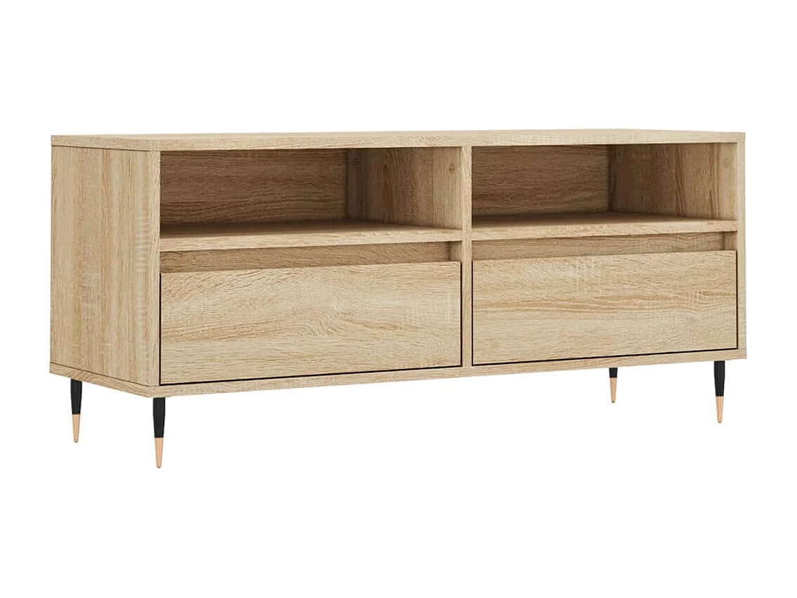 Mueble de TV | Mueble de salón madera contrachapada roble Sonoma 100x34,5x44,5 cm