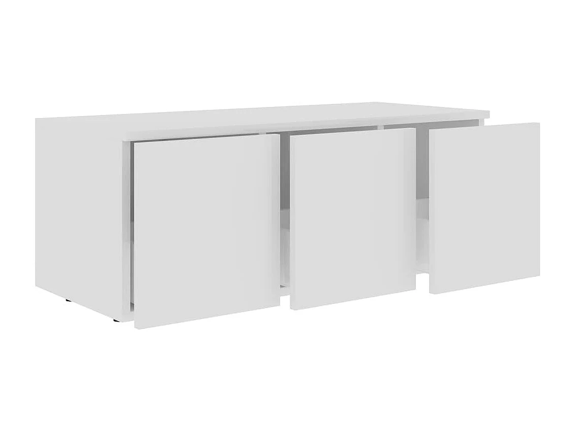 Mueble para TV  | Gabinete de TV |  Mueble de salón madera contrachapada blanco 80x34x30 cm