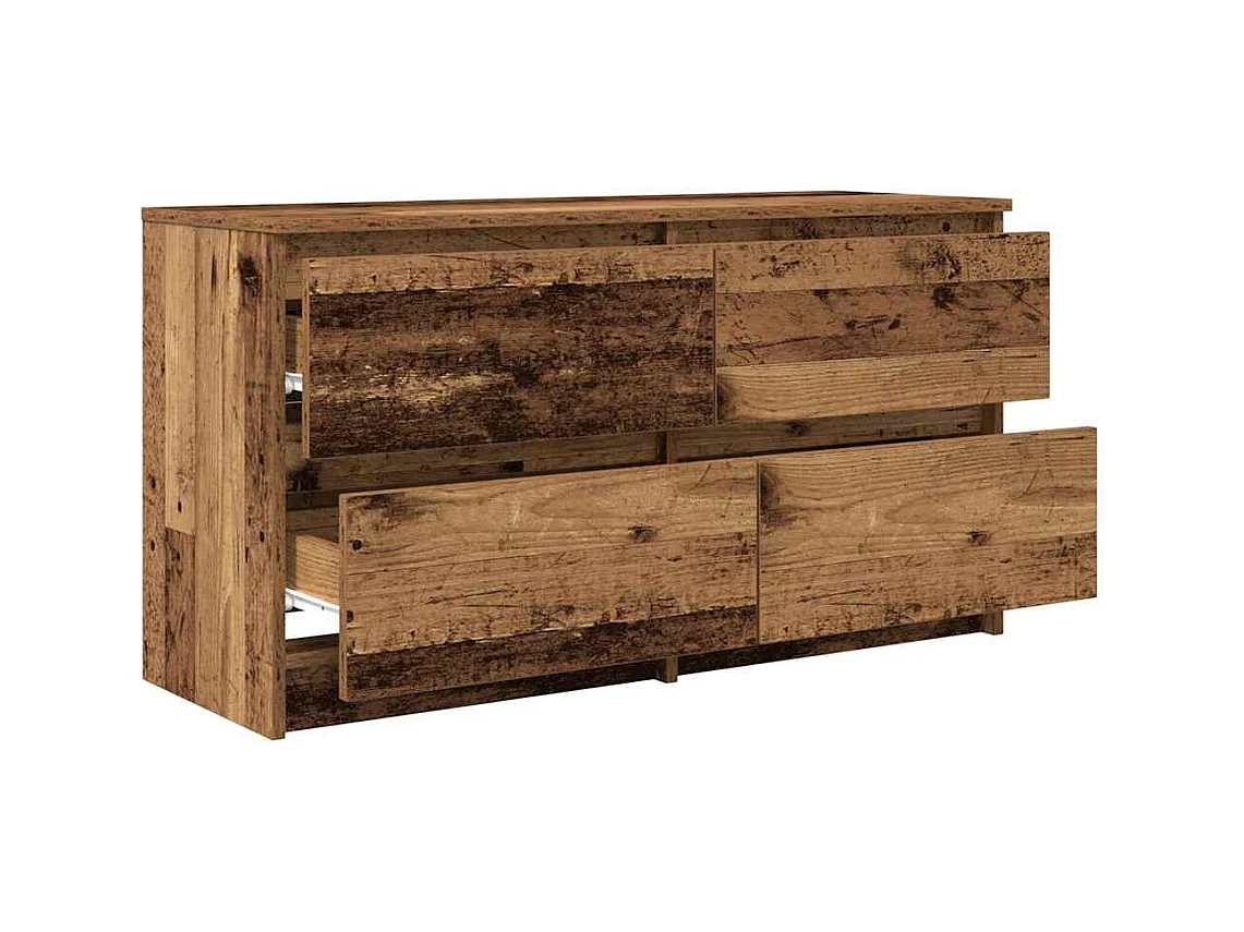 Tv-meubel | Tv-Bank | TV-kast100x35x54 cm bewerkt hout oud houtkleurig