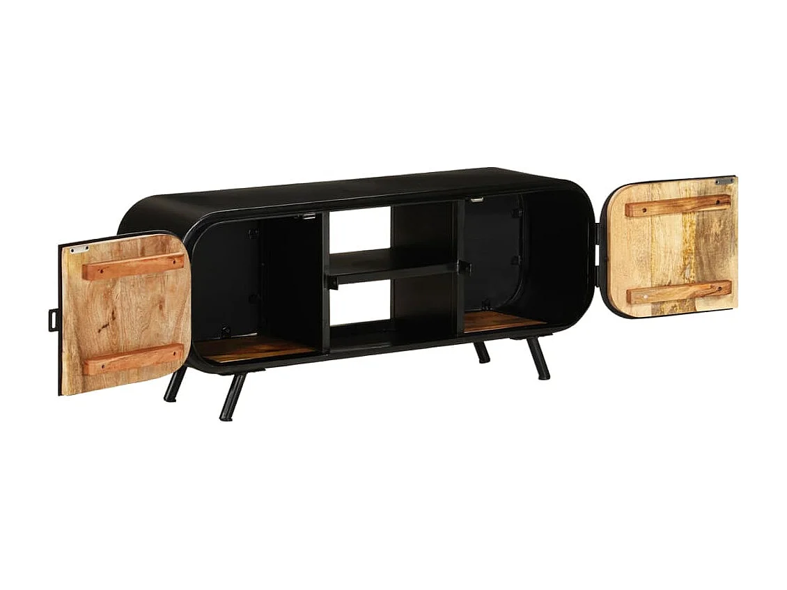 Meuble TV | Banc TV | Armoire TV 110x30x45 cm Bois de manguier brut