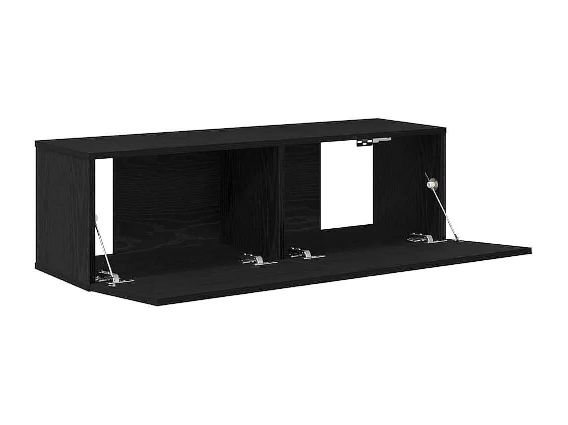 Gabinete de TV | Mueble de TV | Mueble de salón 2 pcs Negro 100 x 30 x 30 cm