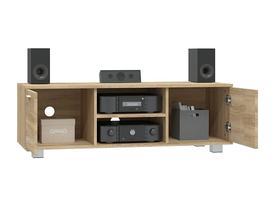 Mueble para TV  | Gabinete de TV |  Mueble de salón madera de ingeniería roble Sonoma 120x40,5x35 cm