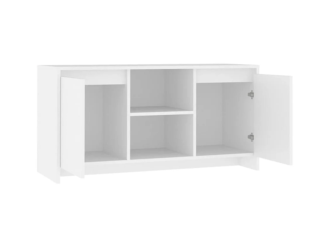 Mueble para TV  | Gabinete de TV |  Mueble de salón madera contrachapada blanco 102x37,5x52,5 cm
