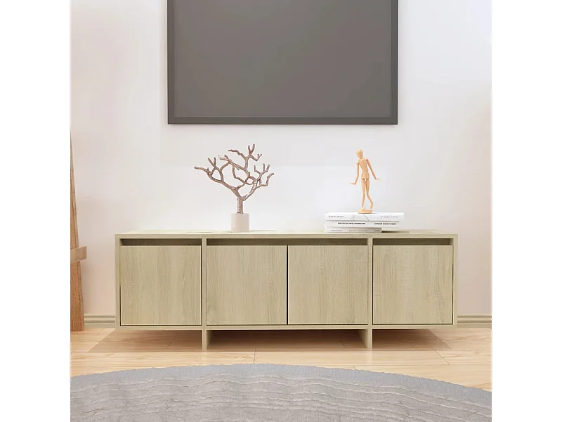 Mueble para TV  | Gabinete de TV |  Mueble de salón madera contrachapada roble Sonoma 120x30x40,5 cm