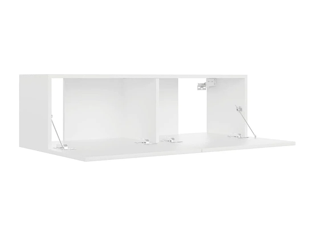 Mueble para TV  | Gabinete de TV |  Mueble de salón pared madera contrachapada blanco 100x30x30 cm