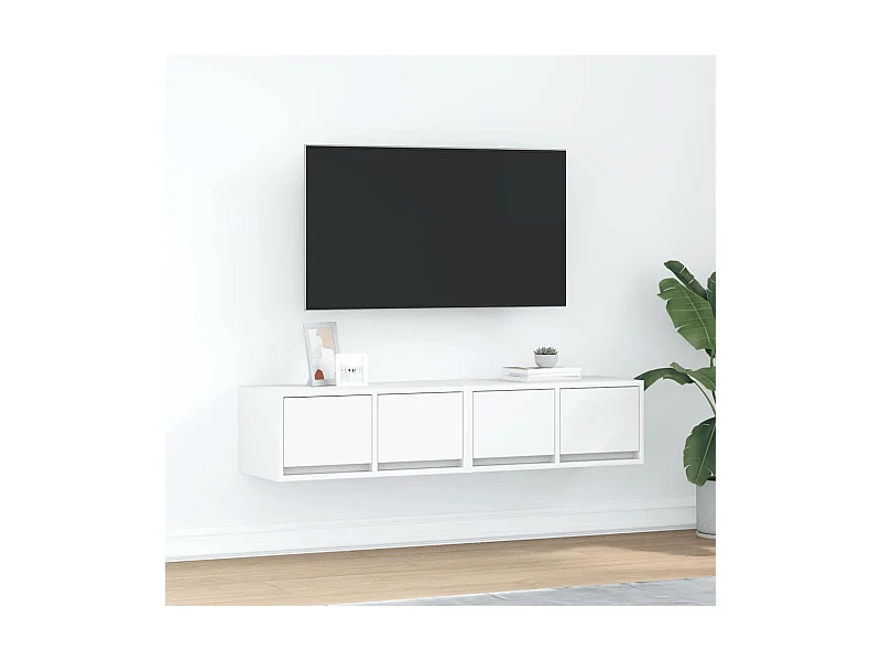 Tv-meubelen | Tv-Banken | TV-kasten 2 st 60x31x25,5 cm bewerkt hout wit