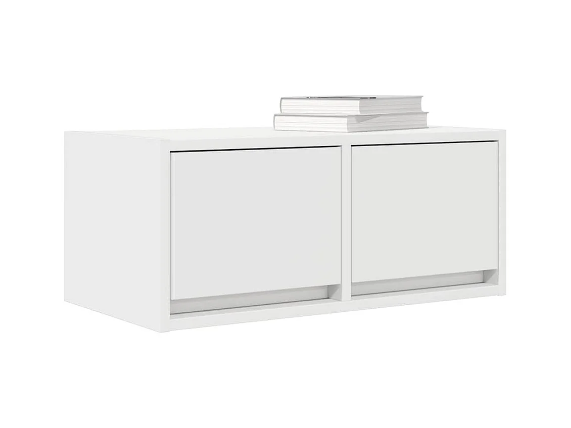 Muebles de TV | Gabinetes de TV |  Muebles de salón 2 uds Blanco 60x31x25,5 cm Madera de ingeniería