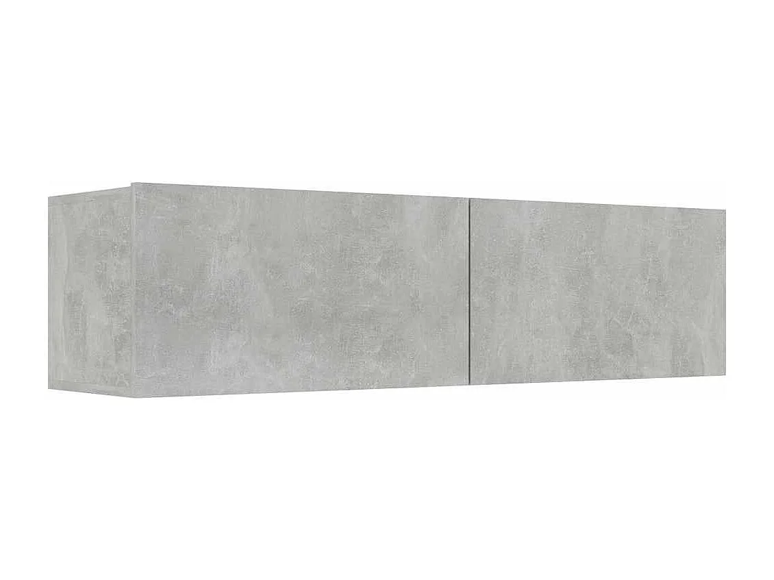 Mueble para TV  | Gabinete de TV |  Mueble de salón madera contrachapada gris hormigón 120x30x30 cm
