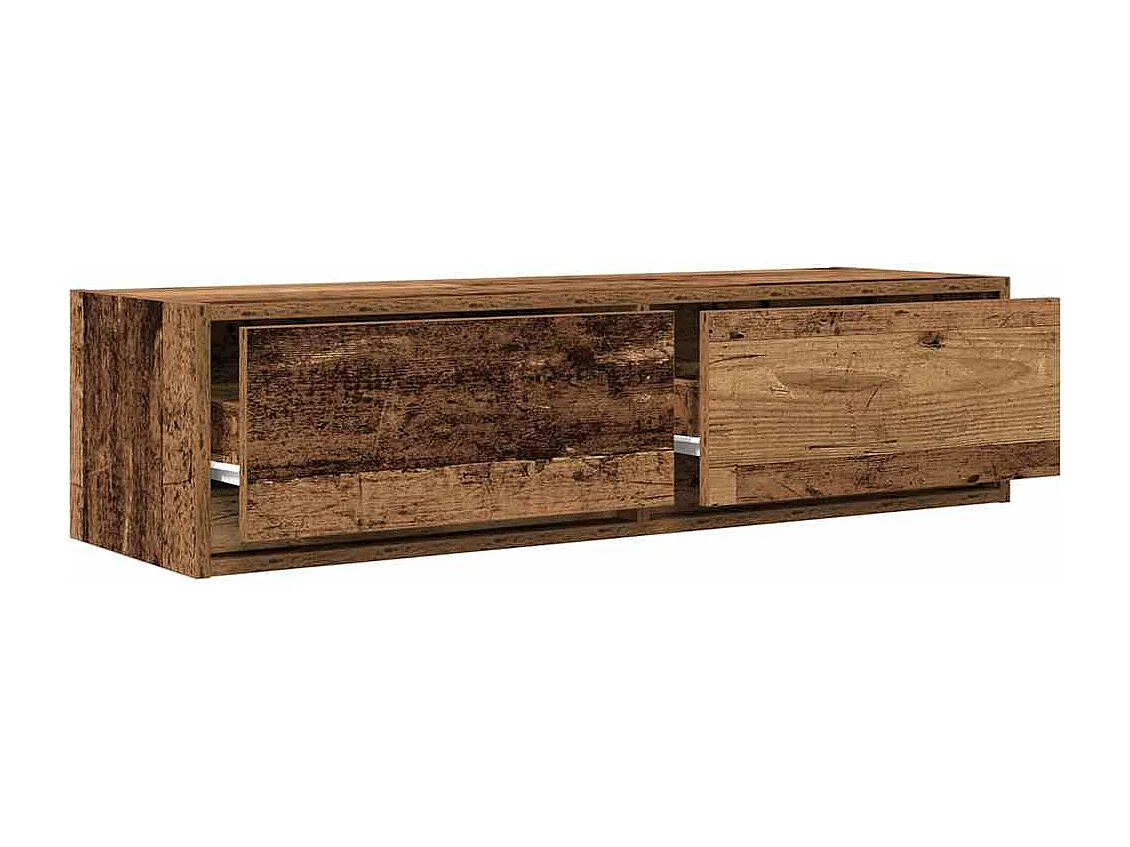 Gabinete de TV | Mueble de TV | Mueble de salón con cajón Madera vieja 100 x 31 x 25.5 cm