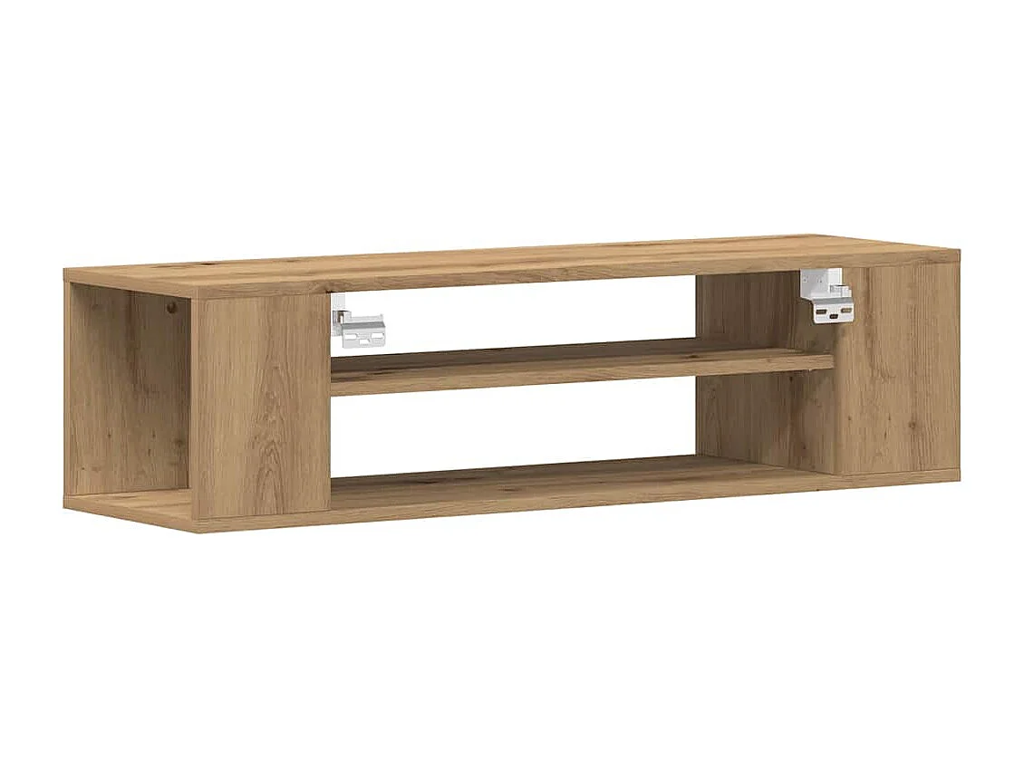 Gabinete de TV | Mueble de TV | Mueble de salón Beige 100 x 30 x 26.5 cm Madera contrachapada