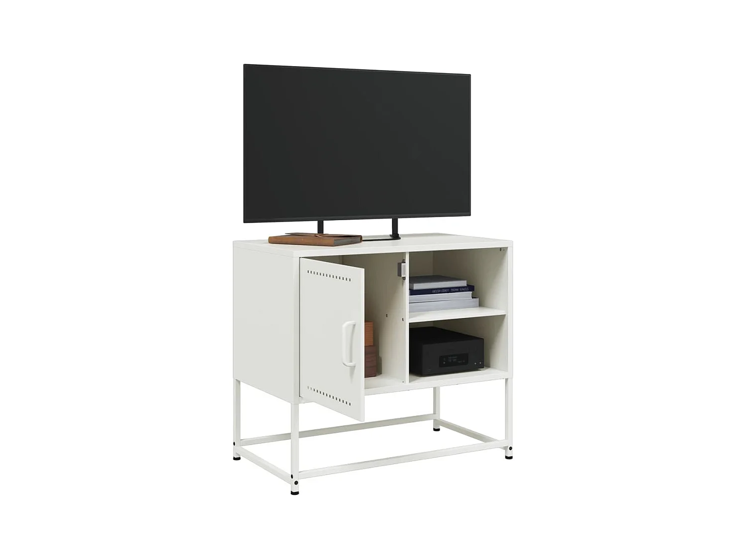 Mueble para TV  | Gabinete de TV |  Mueble de salón de acero verde oliva 100,5x39x60,5 cm