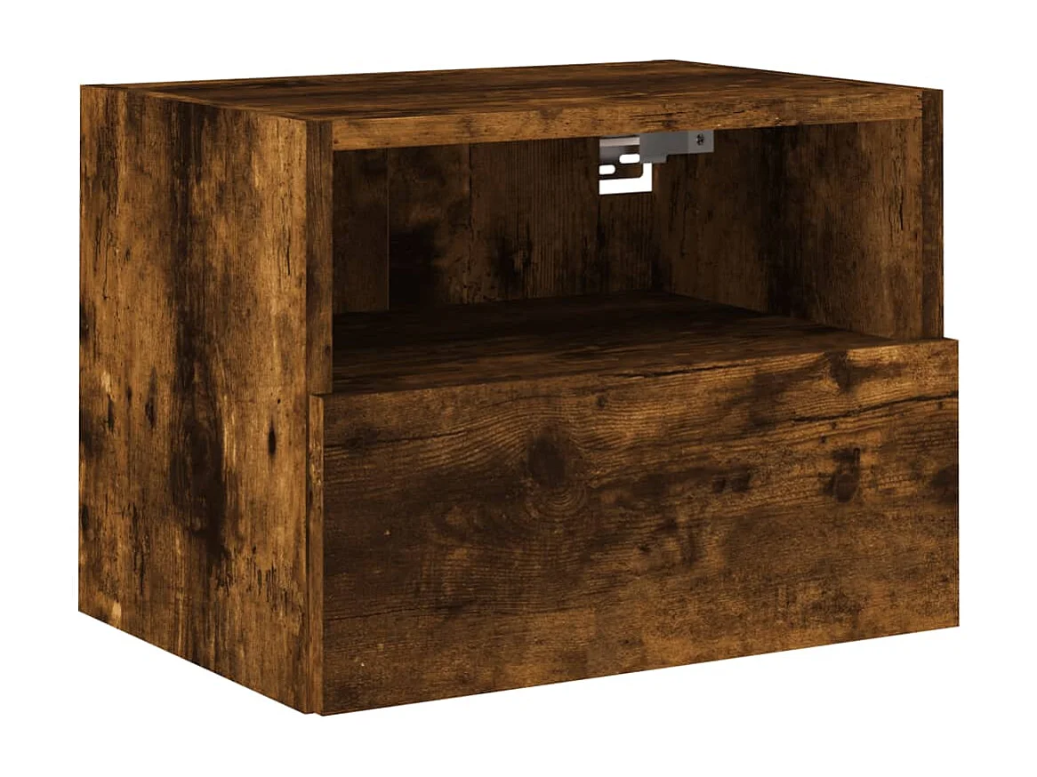 Mueble de pared TV | Gabinete de TV | Mueble de salón madera ingeniería roble ahumado 40x30x30 cm