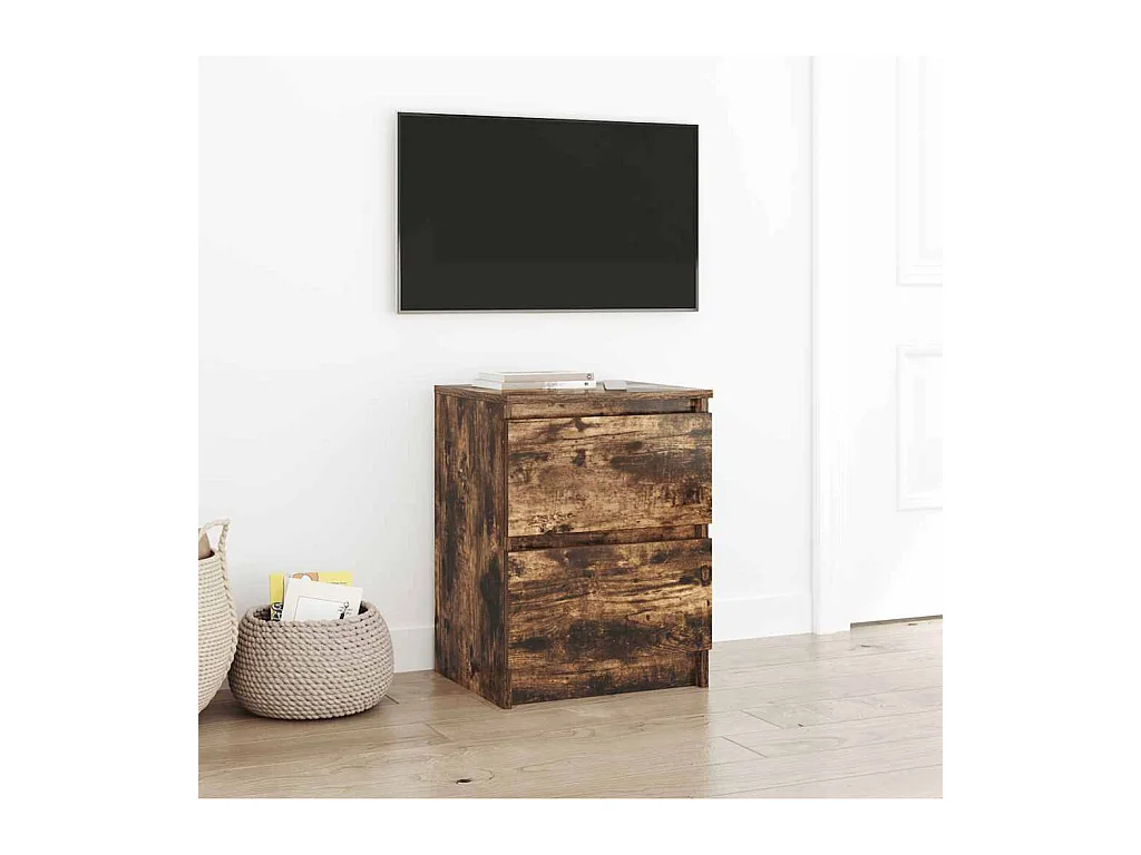 Tv-meubel | Tv-Bank | TV-kast40x35x54 cm spaanplaat gerookt eikenkleurig