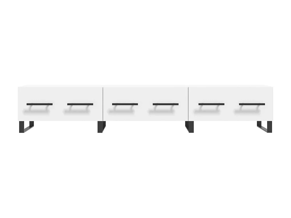 Meuble TV | Banc TV | Armoire TV blanc 150x36x30 cm bois d'ingénierie