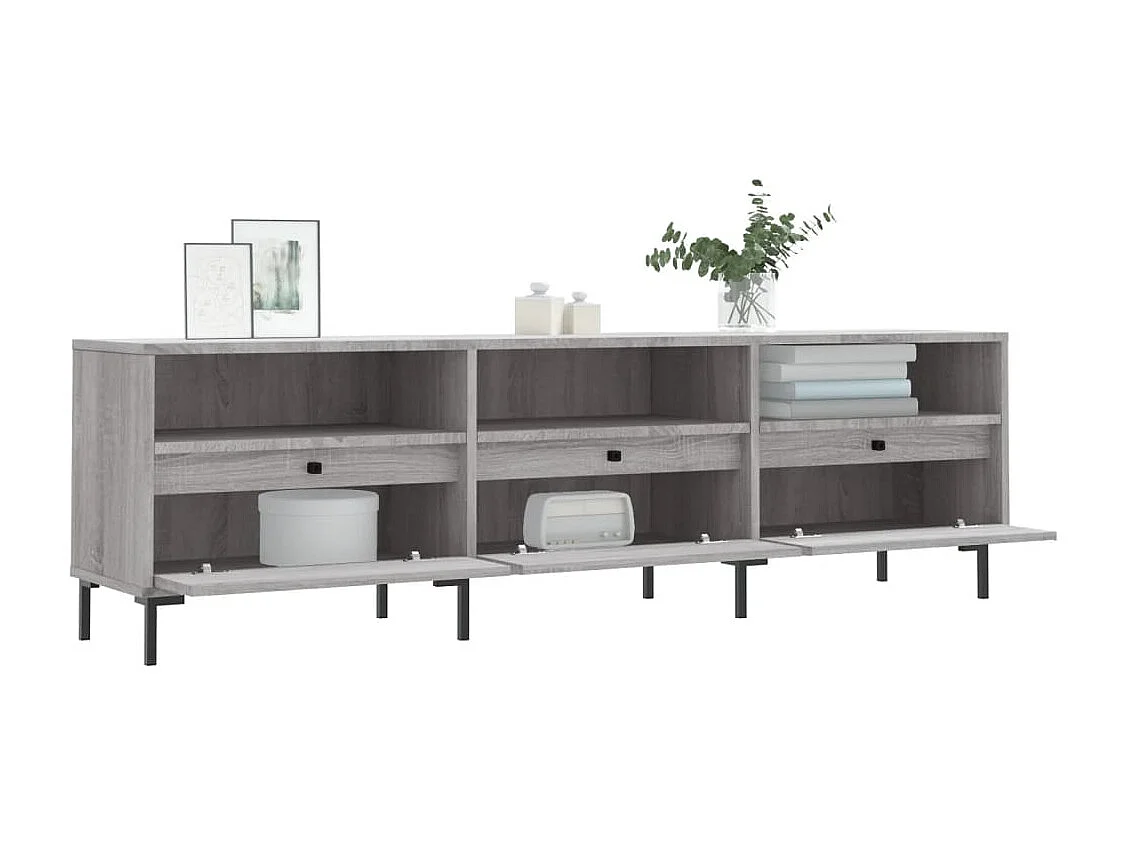 Meuble TV | Banc TV | Armoire TV sonoma gris 150x30x44,5 cm bois d'ingénierie