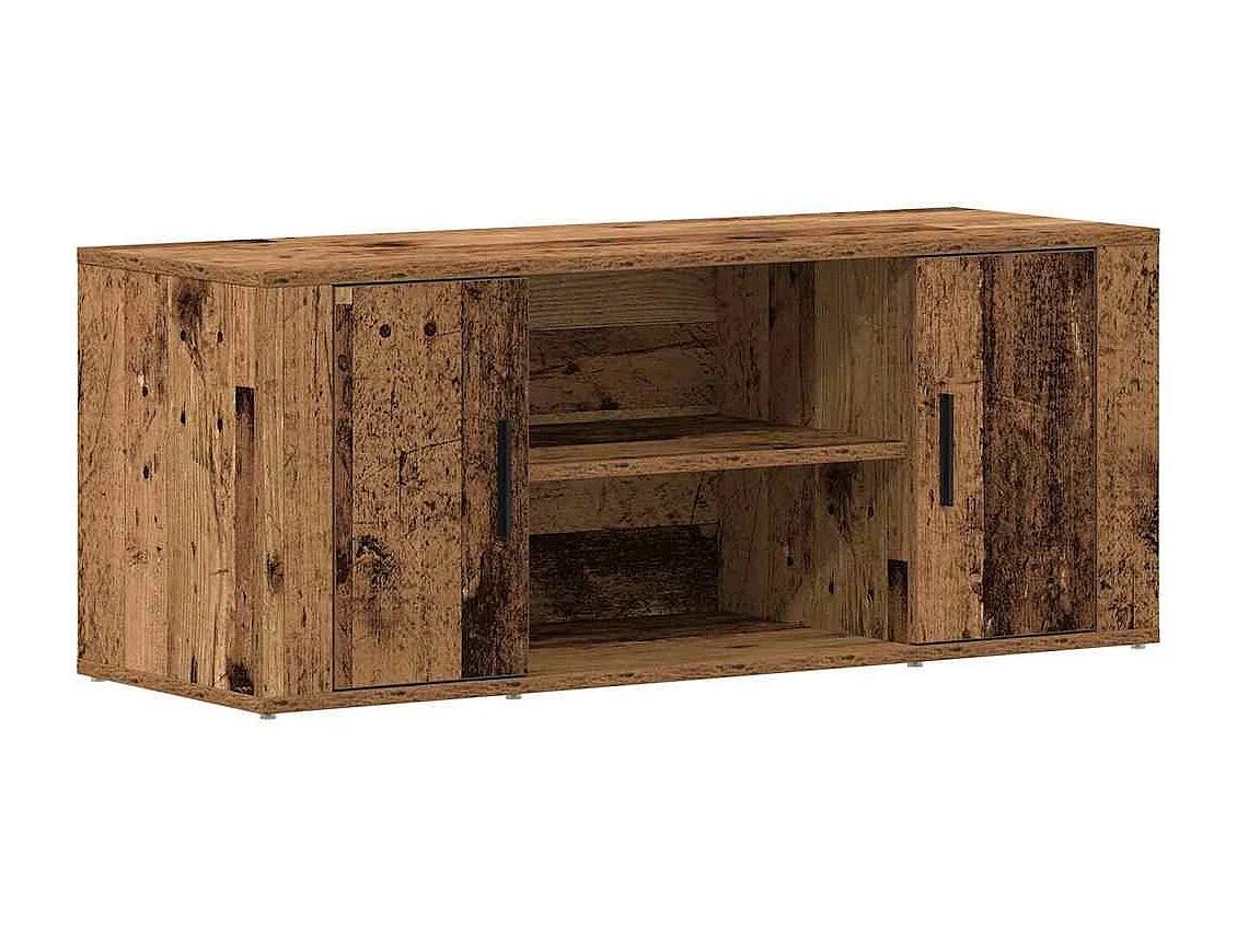 Tv-meubel | Tv-Bank | TV-kast100x35x40 cm bewerkt hout oud houtkleurig