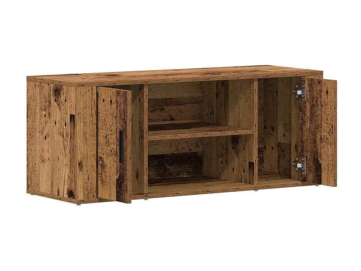 Meuble TV | Banc TV | Armoire TV en bois ancien 100x35x40 cm en bois aggloméré