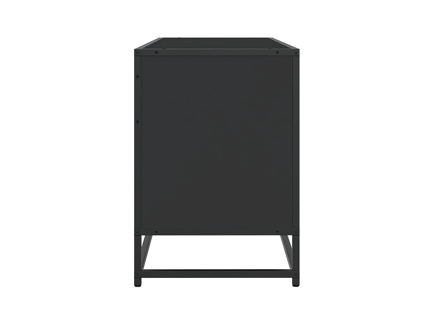 Mueble de TV | Mueble de salón madera de ingeniería y metal negro 100x35x50 cm