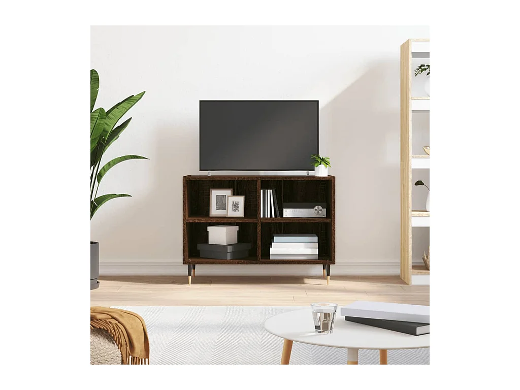 Meuble TV | Banc TV | Armoire TV chêne marron 69,5 x 30 x 50 cm bois d'ingénierie