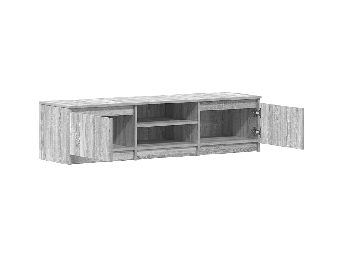 Mueble de TV | Mueble de salón madera contrachapada gris Sonoma 140x40x35,5 cm