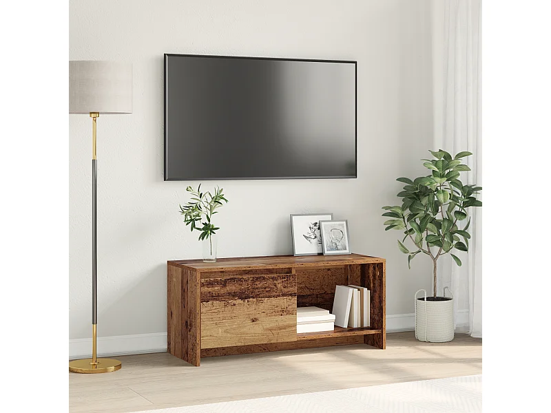 Mueble TV | Soporte de TV Madera vieja 90 x 35 x 40 cm Madera contrachapada