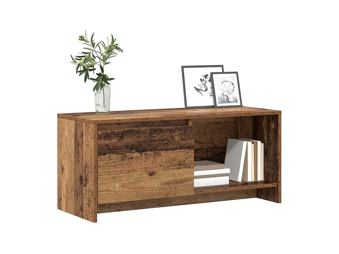 Mueble TV | Soporte de TV Madera vieja 90 x 35 x 40 cm Madera contrachapada