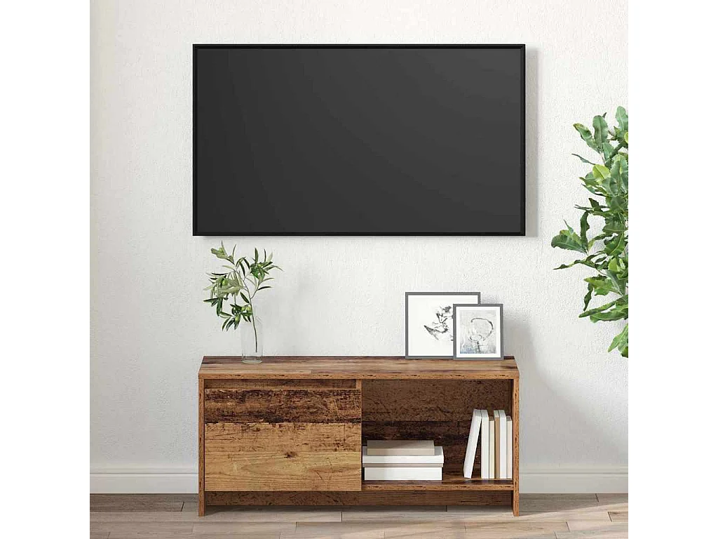 Mueble TV | Soporte de TV Madera vieja 90 x 35 x 40 cm Madera contrachapada