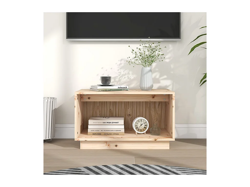 Mueble de TV | Mueble de salón de madera maciza de pino 60x35x35 cm