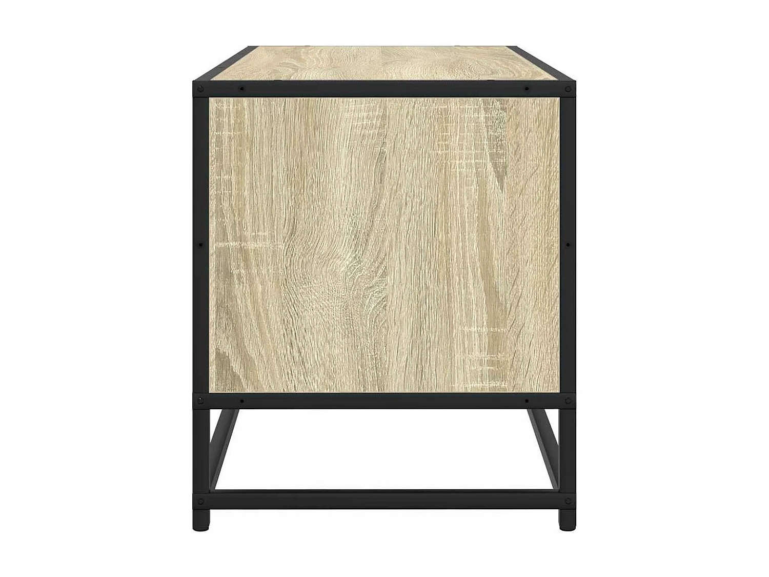 Meuble TV | Banc TV | Armoire TV chêne sonoma 100x34,5x40cm bois d'ingénierie et métal
