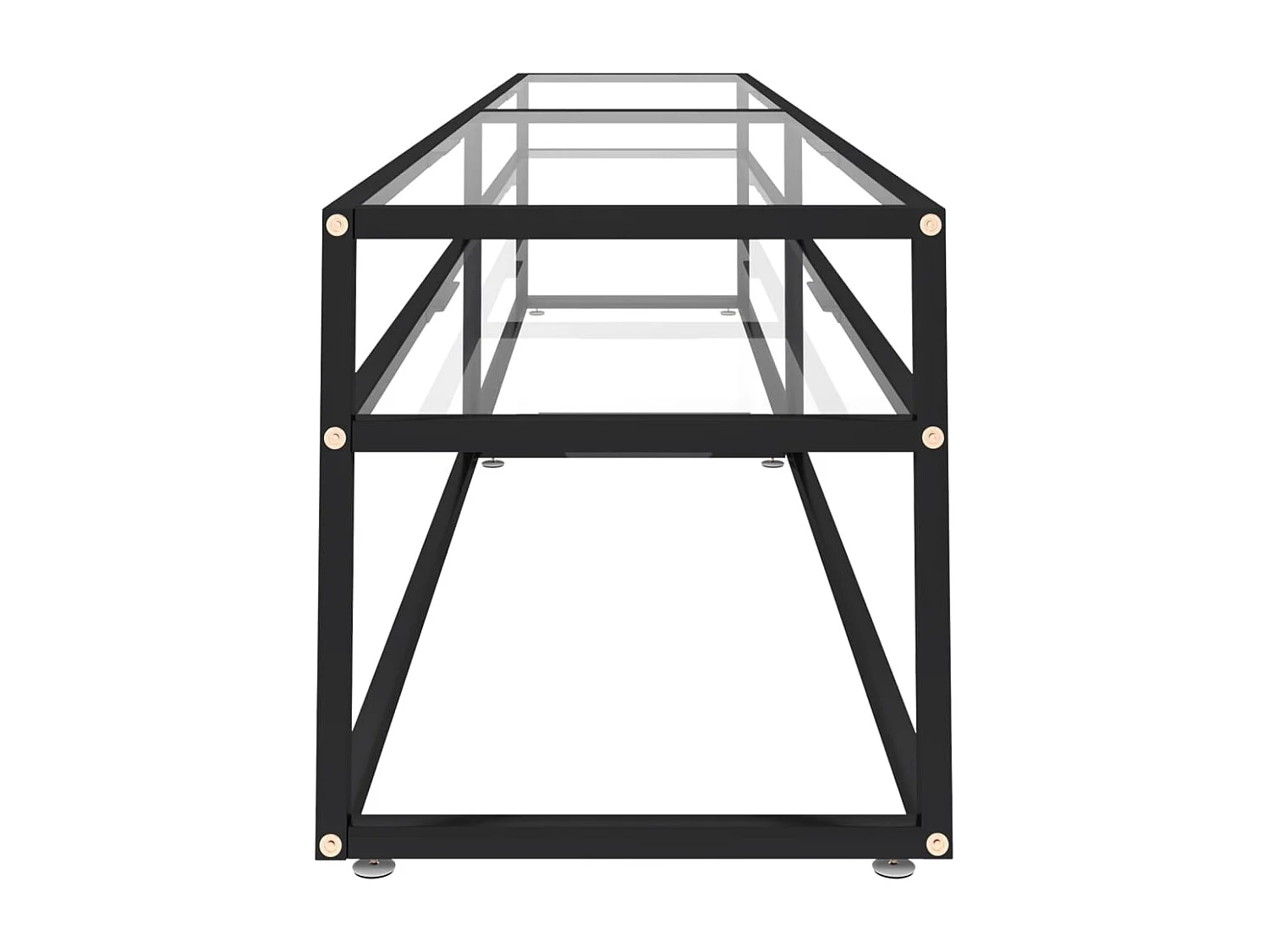 Meuble TV | Banc TV | Armoire TV transparent 220x40x40,5 cm verre trempé