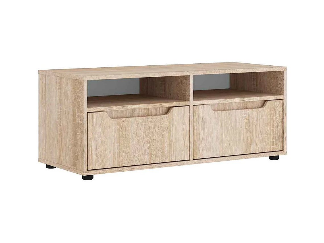 Meuble TV | Banc TV | Armoire TV VISNES chêne sonoma 100x40x38 cm bois d'ingénierie