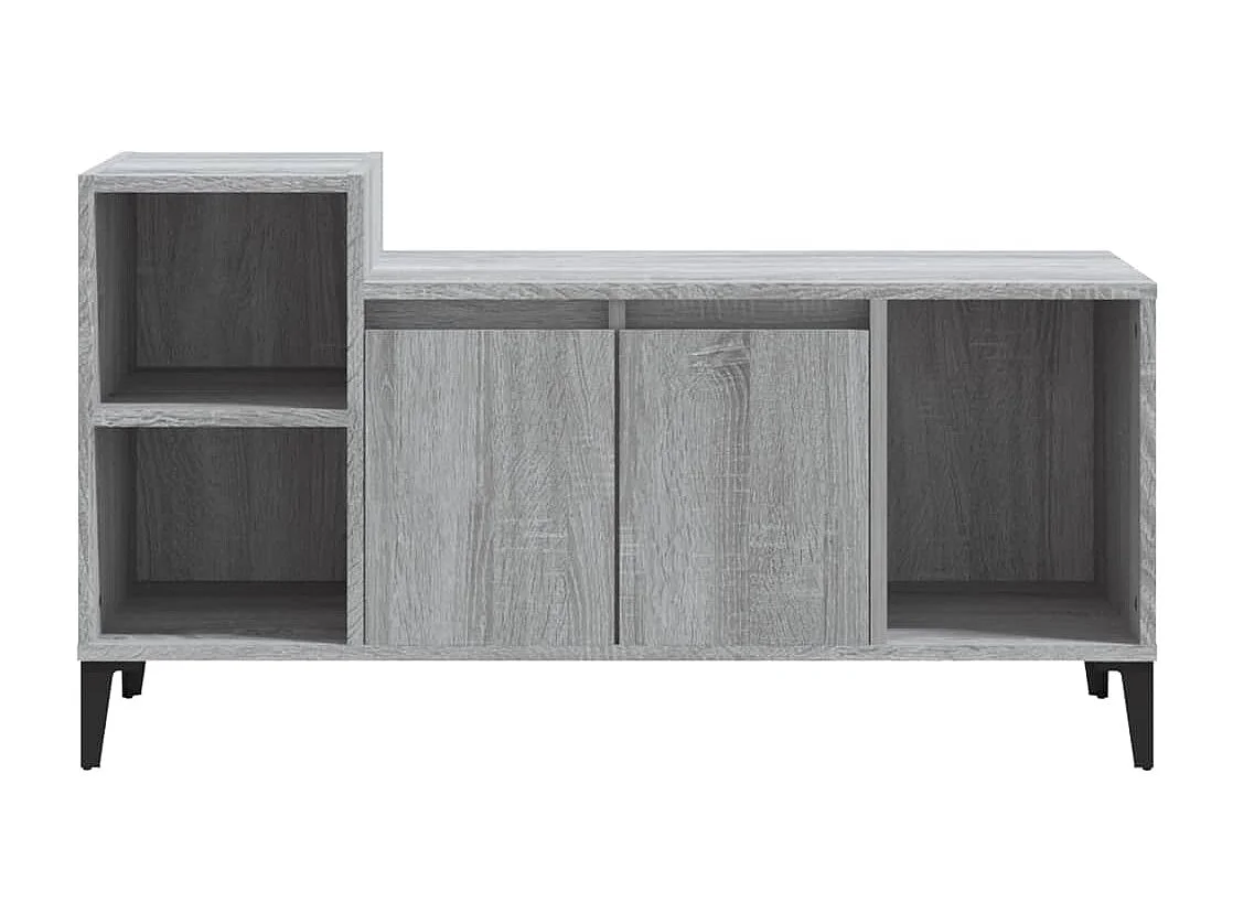 Mueble de TV | Mueble de salón madera contrachapada gris Sonoma 100x35x55 cm
